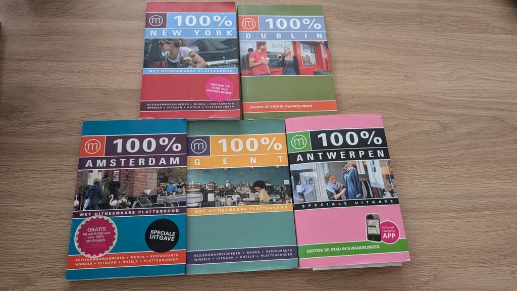 Diverse 100% Reisboekjes (2010-2015), 100%, Europa, Ophalen of Verzenden, Reisgids of -boek