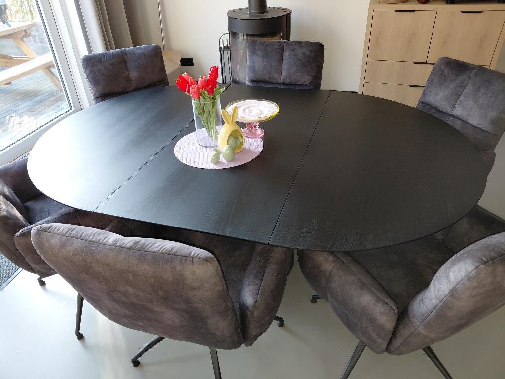 Arco balance eettafel rond 130cm uitschuifbaar 190cm!, Huis en Inrichting, Ophalen, 200 cm of meer, 50 tot 100 cm, Zo goed als nieuw