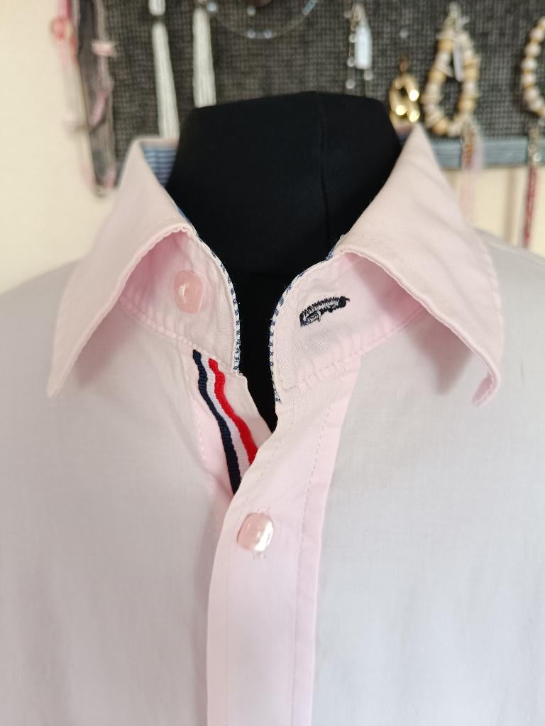 TOMMY HILFIGER overhemd maat L kleur licht roze, Tommy Hilfiger, Ophalen of Verzenden, Zo goed als nieuw, Halswijdte 41/42 (L)