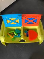 Noppen blokken speeltafel met opbergvakjes, Ophalen of Verzenden, Zo goed als nieuw, Bouwen