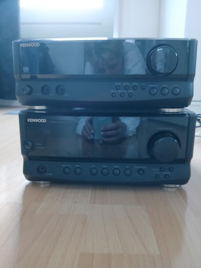 Kenwood Versterker met 2 Boxen, Gebruikt, 60 tot 120 watt, Stereo, Ophalen