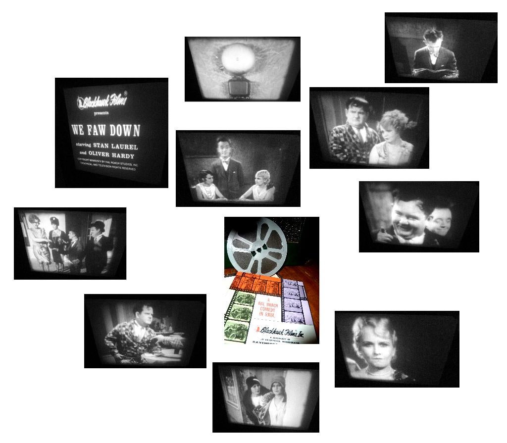 8mm film Laurel + Hardy - We Faw Down - 1928 -, Ophalen of Verzenden, 8mm film