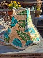 Vintage Retro Lampenkap Kelk Loods5 met Bloemenpatroon, Huis en Inrichting, Lampen | Lampenkappen, Gebruikt, 25 tot 50 cm, Vintage, Retro, Bloem