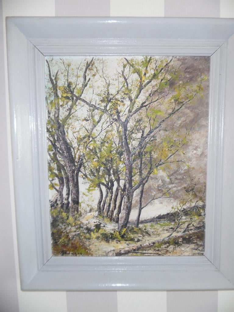 Olieverf Schilderij van Haagse schilder Joop Burger, Antiek en Kunst, Kunst | Schilderijen | Klassiek, Ophalen