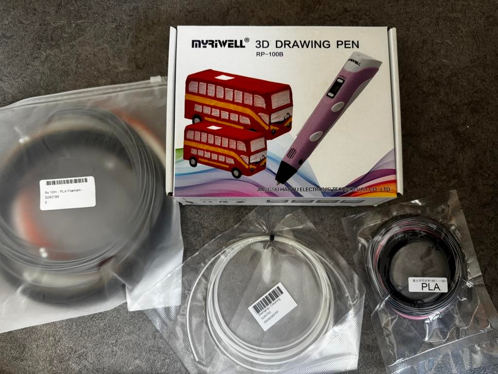 3D pen met kunststof, Ophalen, Zo goed als nieuw