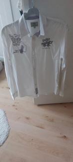 Wit La Martina overhemd - Maat L, Wit, Ophalen of Verzenden, Zo goed als nieuw, Halswijdte 41/42 (L)