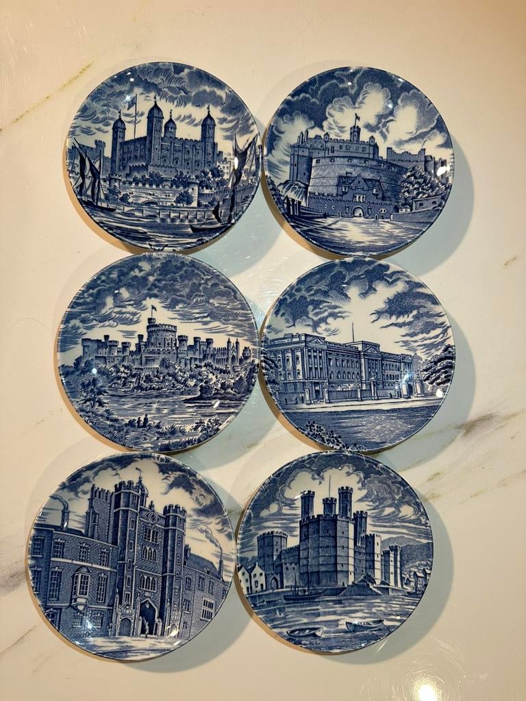 Vintage Enoch Wedgwood Royal Homes of Britain Set – Engeland, Huis en Inrichting, Keuken | Servies, Ophalen of Verzenden, Zo goed als nieuw