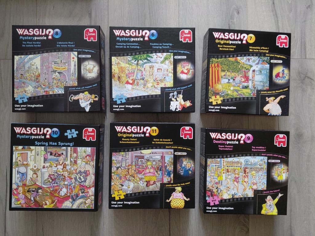 WasGij puzzels, Ophalen, 500 t/m 1500 stukjes, Zo goed als nieuw