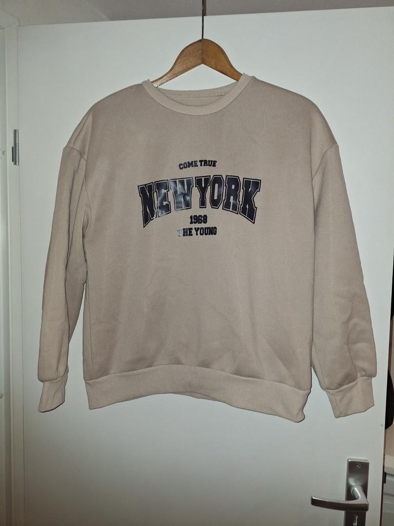 Lichtbruin sweatshirt Shein maat M, Maat 38/40 (M), Bruin, Ophalen of Verzenden, Zo goed als nieuw