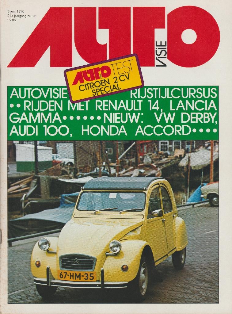 Citroen 2cv ( 2cv6 - eend ) testen in Autovisie ea, Gelezen, Ophalen of Verzenden, Autovisie, Citroën