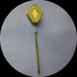 RENAULT speldje, oud logo, Verzenden, Zo goed als nieuw, Transport, Speldje of Pin