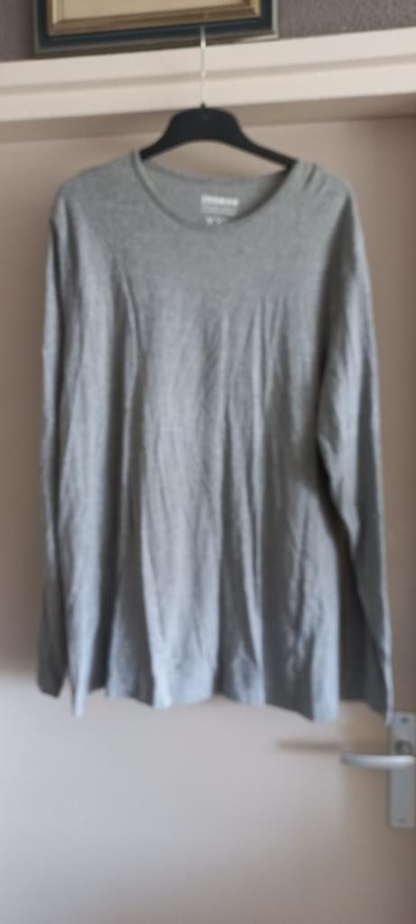 Grijs Zeeman T-shirt lange mouwen XXL, Kleding | Heren, T-shirts, Ophalen of Verzenden, Zo goed als nieuw, Overige maten, Grijs