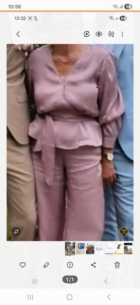 Damespak, Ophalen of Verzenden, Zo goed als nieuw, Maat 38/40 (M), Roze