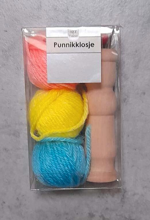 NIEUW PUNNIKKLOSJE met 3 verschillende kleuren garen, Hobby en Vrije tijd, Knutselen, Nieuw, Materiaal, Ophalen of Verzenden