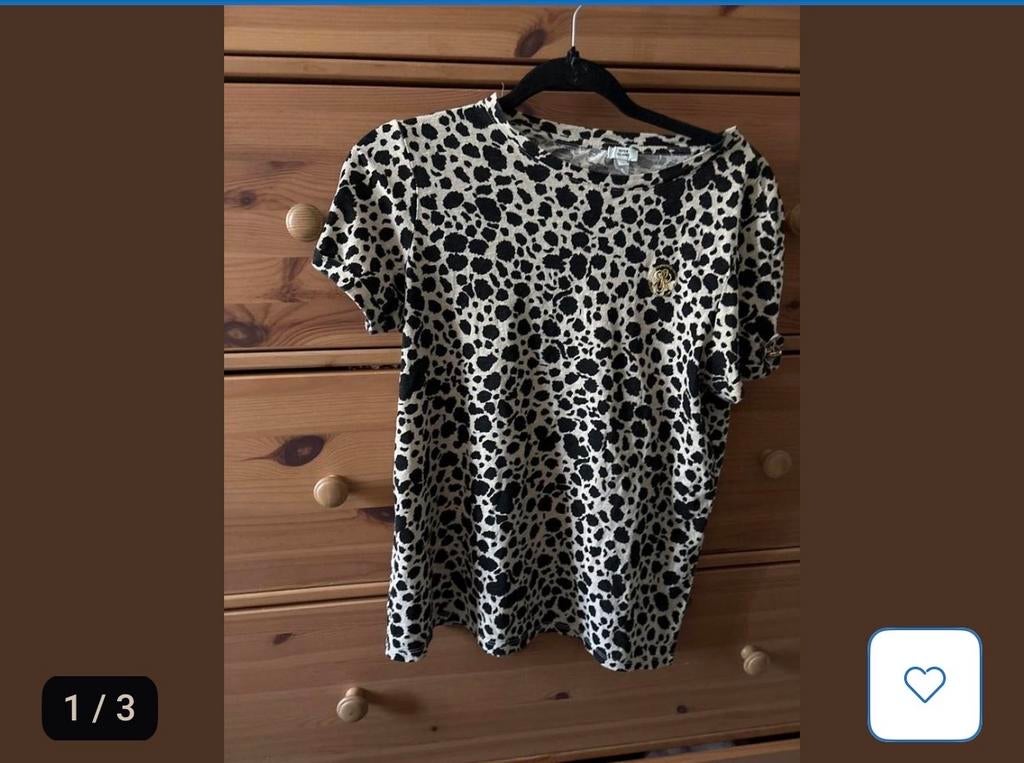 River Island Luipaardprint T-shirt Maat 38/40 (M), Kleding | Dames, T-shirts, Maat 38/40 (M), Overige kleuren, Verzenden, Korte mouw