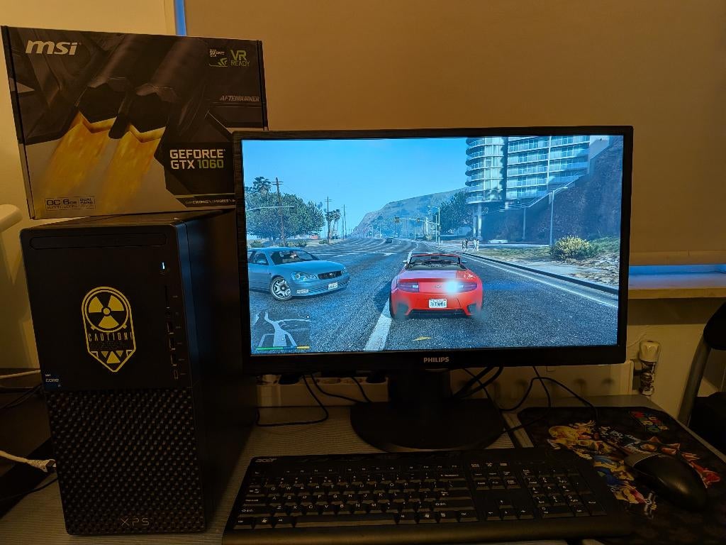 Complete Game Setup! i5 10th / 16G DDR4 / GTX1060 6G / SSD, Computers en Software, Desktop Pc's, Ophalen, Virtual Reality, Zo goed als nieuw