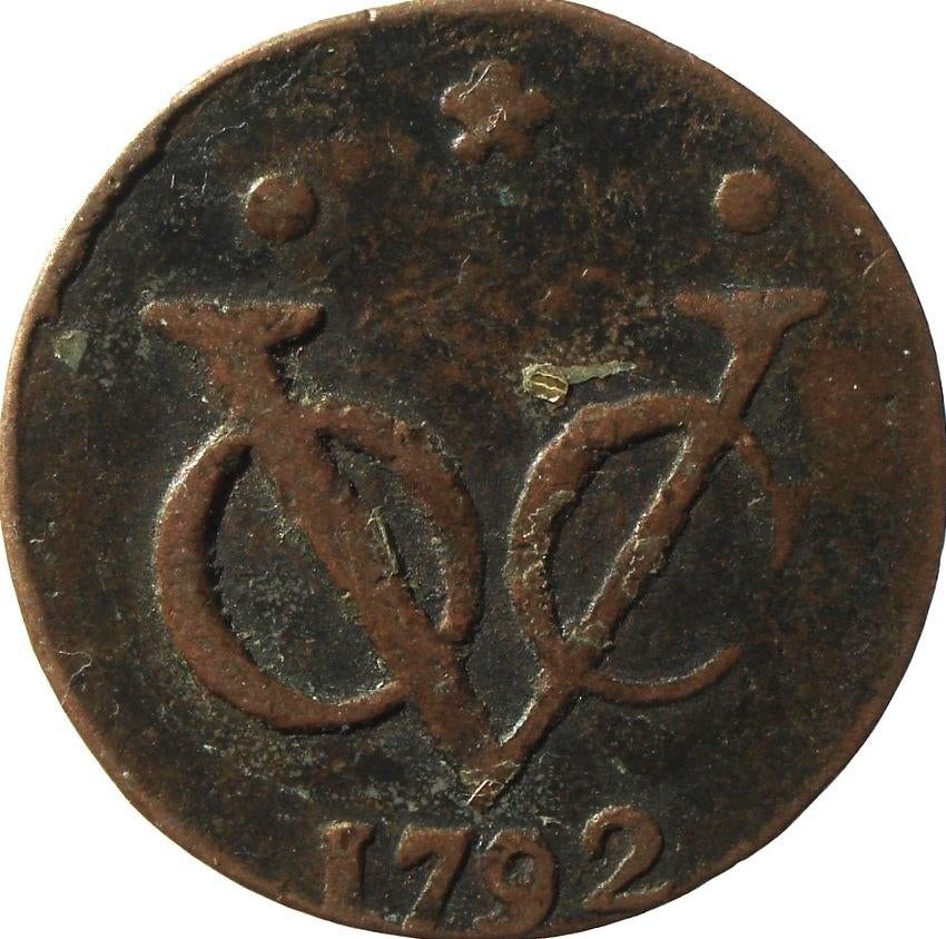 Nederlands-Indië - VOC - Friesland duit 1792, Ophalen of Verzenden, Zuidoost-Azië, Losse munt