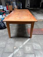 Prima Teak Eettafel / Kantoortafel 220x100x80 cm, Huis en Inrichting, Tafels | Eettafels, Ophalen, Gebruikt, 100 tot 150 cm, Teakhout