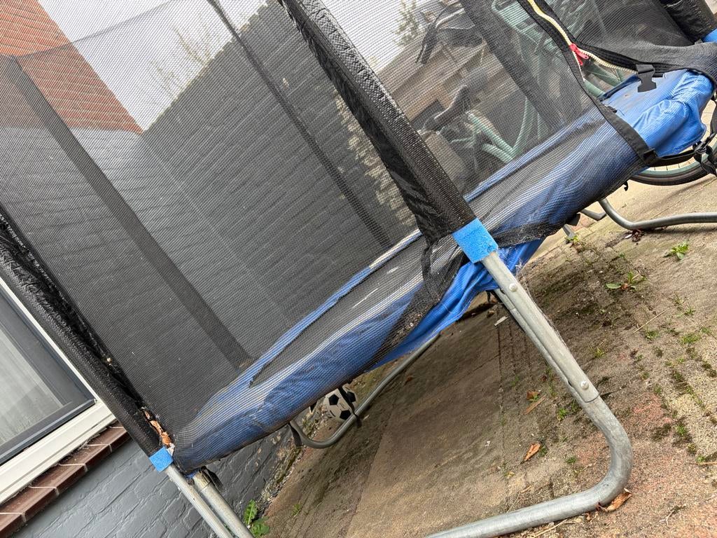 Trampoline met veiligheidsnet, Ophalen, Gebruikt