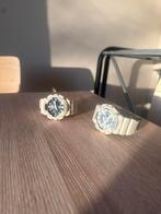 G-shock horloge wit/beige (gebruikt), Ophalen of Verzenden, Gebruikt, Overige materialen