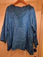BLAUW LINNEN TUNIEK MAAT 3 PAPRIKA, Paprika, Ophalen of Verzenden, Maat 46/48 (XL) of groter, Blauw
