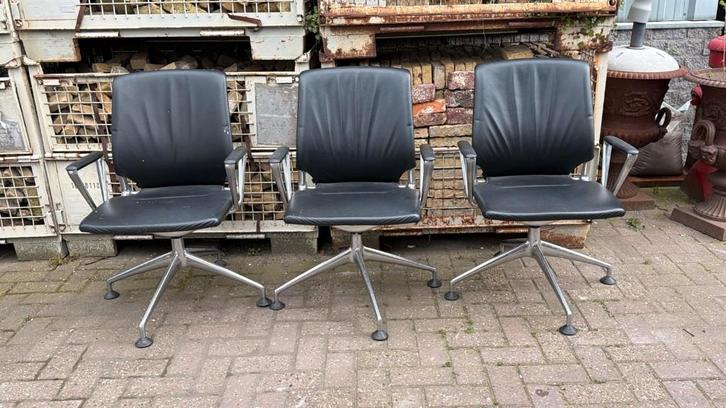 Stoelen 4 stuks, Huis en Inrichting, Stoelen, Gebruikt, Drie, Hout, Overige materialen, Zwart, Ophalen