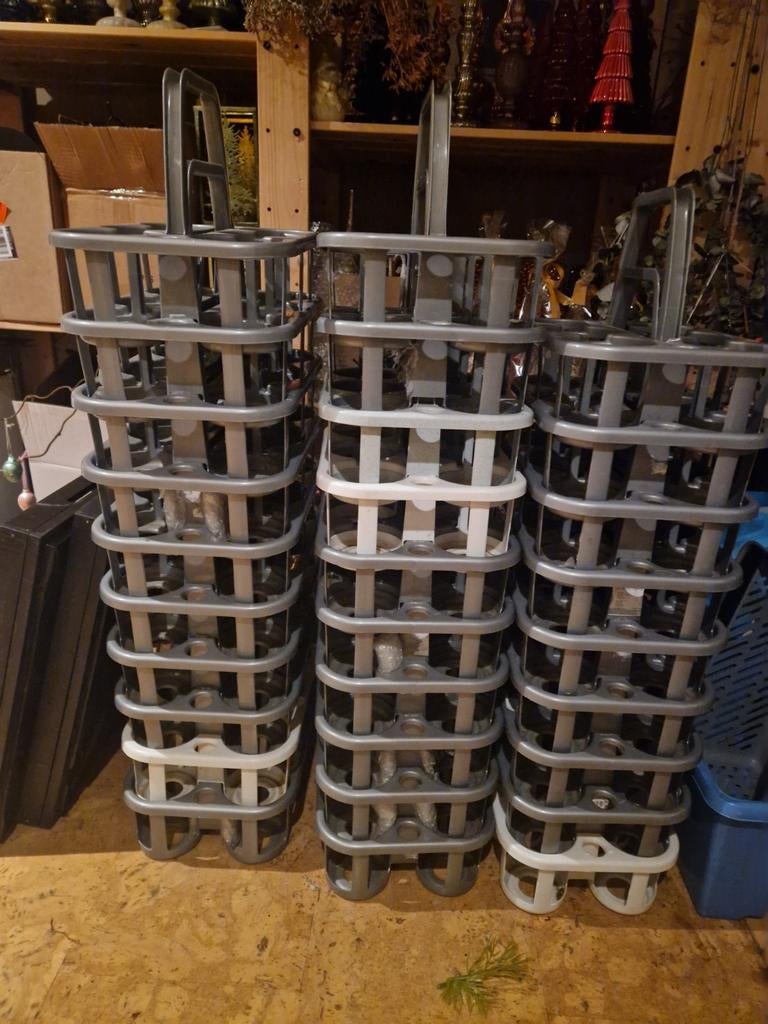 Curver flessenrekjes voor 6 flessen per rekje, Ophalen, Minder dan 40 cm, Doos, Minder dan 35 cm