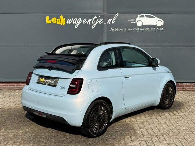 Fiat 500 C e Icon 42 kWh Cabrio *stoelverw. *drielaags lak, Stof, Gebruikt, 1265 kg, Startonderbreker