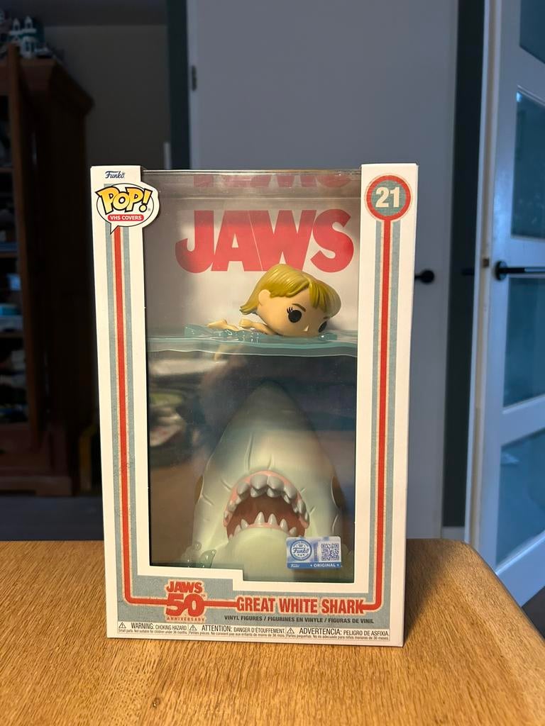 Funko pop! Jaws 50 Years Poster Exclusive, Ophalen of Verzenden, Zo goed als nieuw