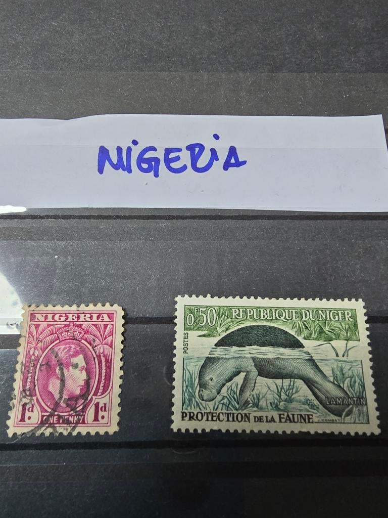 Nigeria en Niger postzegels, Postzegels en Munten, Ophalen of Verzenden, Gestempeld, Zuid-Azië