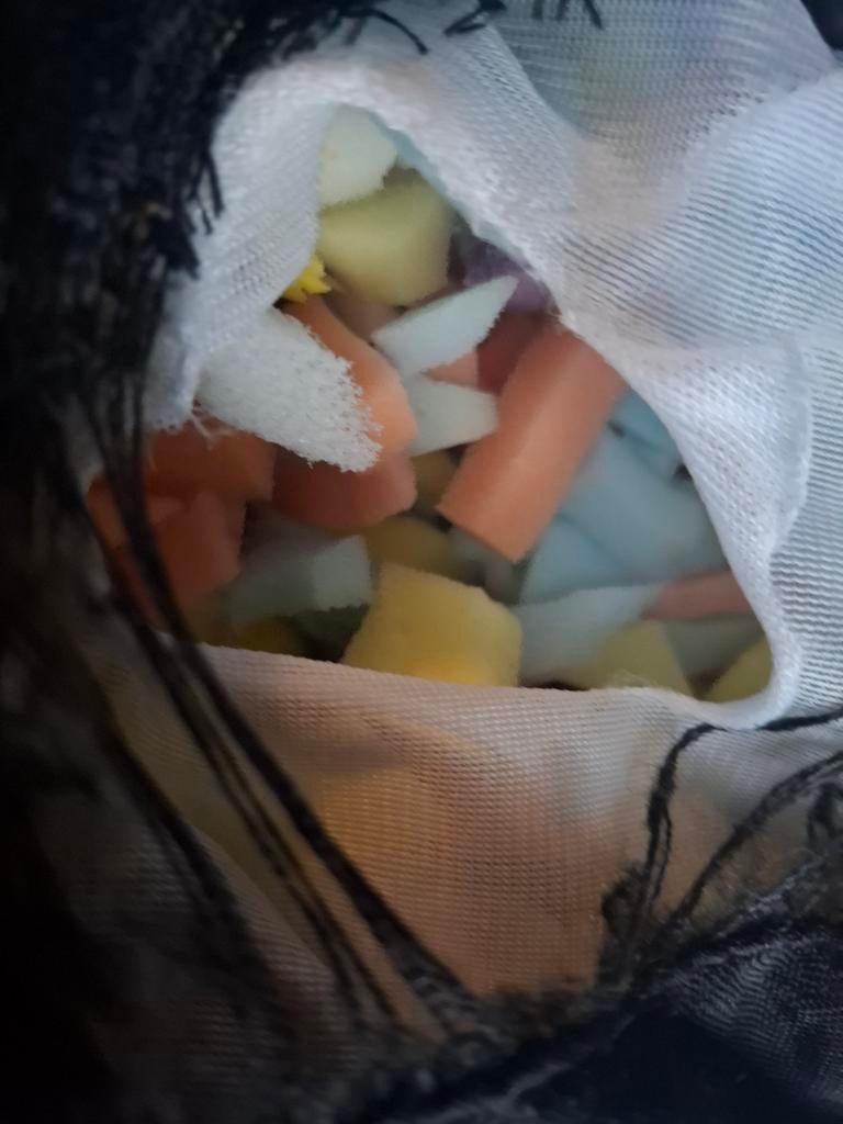 Vulling voor zitzak, Ophalen