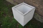 Polyester bloembak plantenbak 50x50x50 | wit, Ophalen, Kunststof, Gebruikt, Minder dan 60 cm