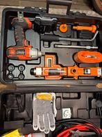 Auto reparatiekoffer met krik en moertol, Auto diversen, Ophalen of Verzenden, Gebruikt