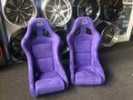 NRG Prisma Kuipstoel sportstoel - Paars alcantara, Ophalen of Verzenden
