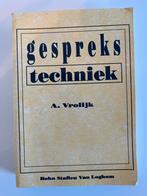 Gesprekstechniek door A. Vrolijk, Boeken, Ophalen of Verzenden, Alpha, Gelezen, HBO