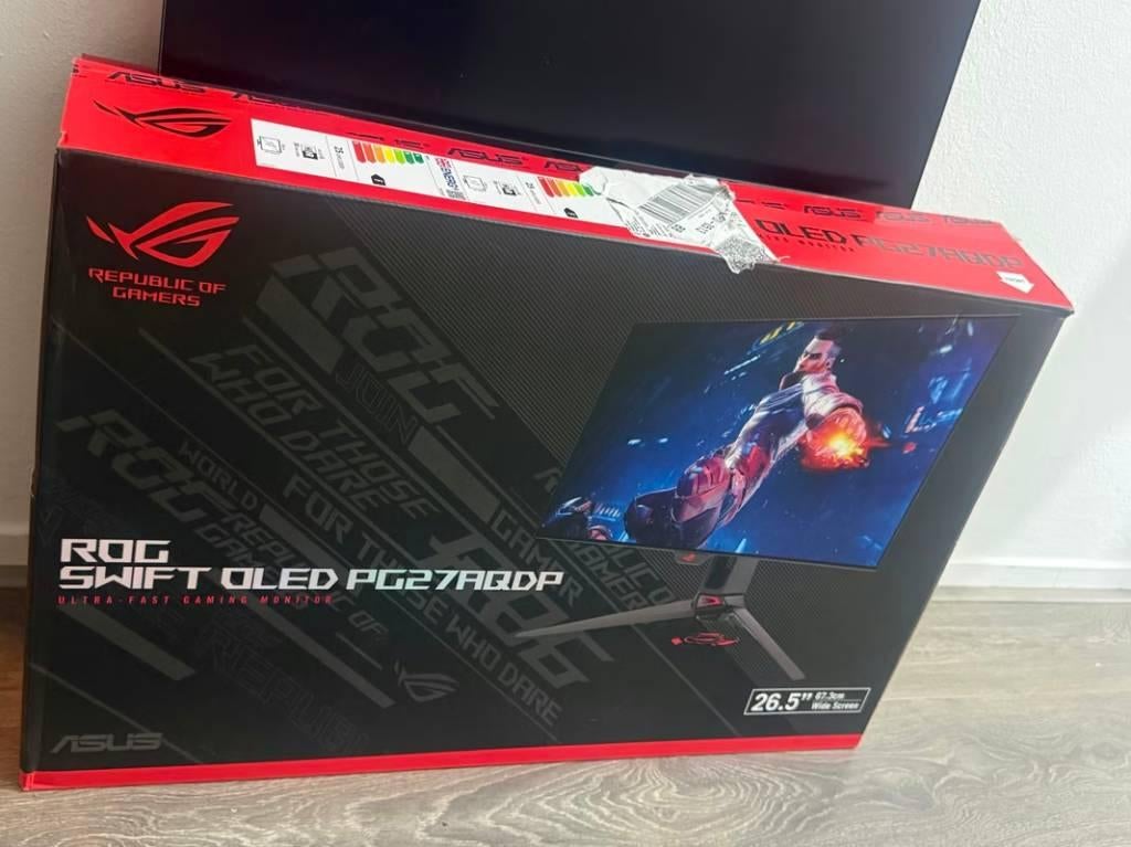 ASUS ROG Swift OLED PG27AQDP, Computers en Software, Monitoren, Gaming, In hoogte verstelbaar, ASUS, Overige typen