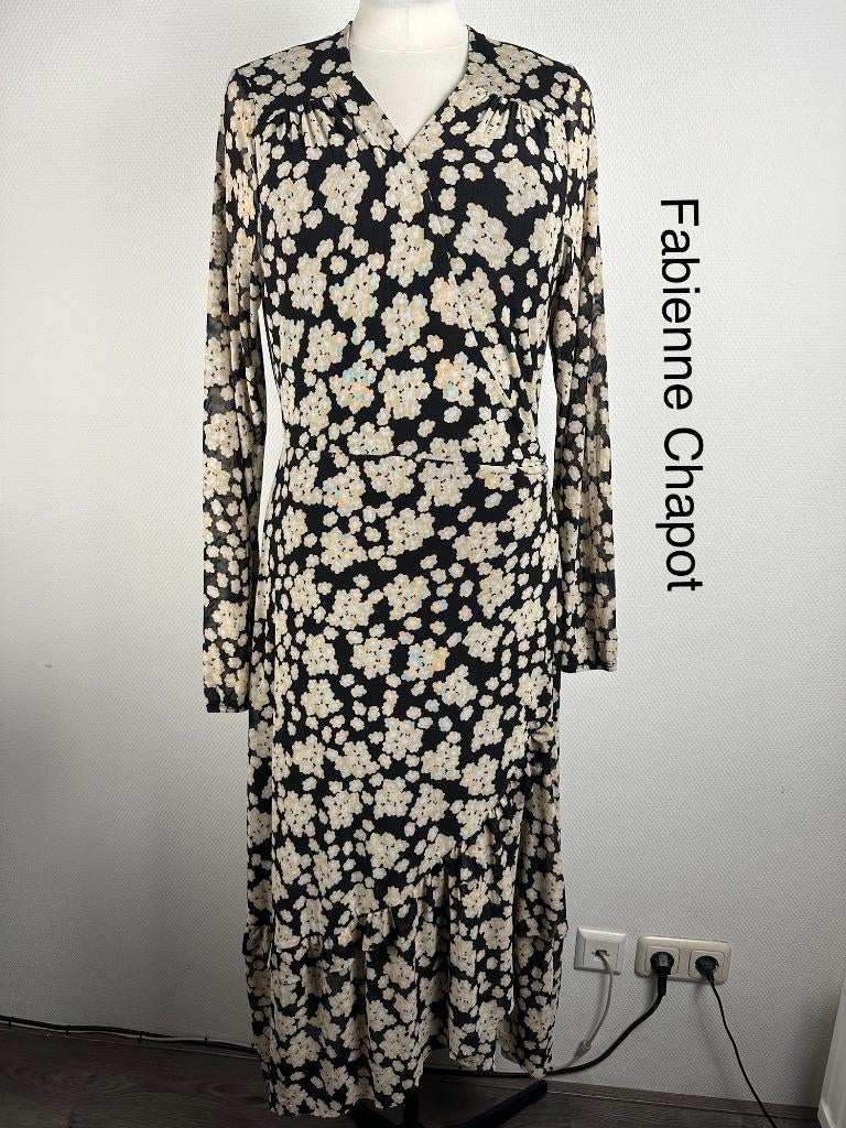 Fabienne Chapot Jurk  (mt: 42) 21,1/9600, Blauw, Maat 42/44 (L), Ophalen of Verzenden, Zo goed als nieuw