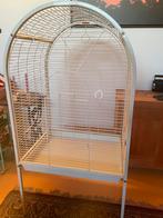 Grote Vogelkooi wit, Dieren en Toebehoren, Vogels | Hokken en Kooien, Ophalen, Gebruikt, Metaal, Vogelkooi