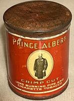 Groot rond Prince Albert blik. Pijp en sigaretten tabak., Verzamelen, Blikken, Verzenden, Gebruikt, Overige