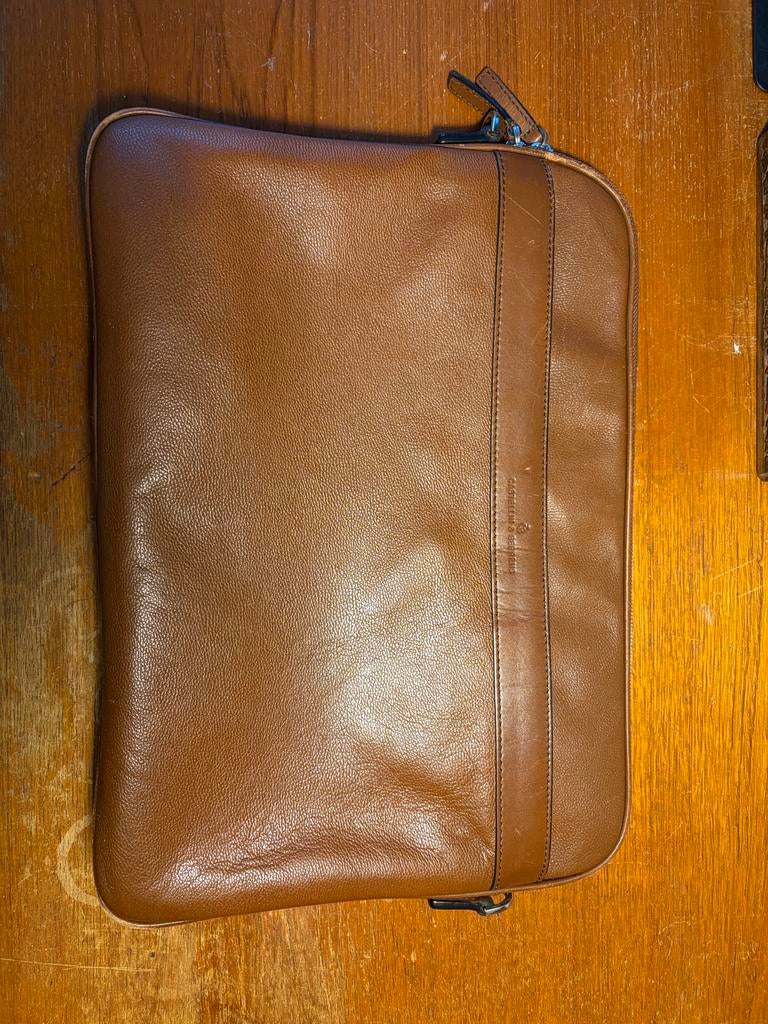 Leren laptoptas Castelijn en Beerens 15 inch, Ophalen of Verzenden, 15 inch, Gebruikt, Schoudertas