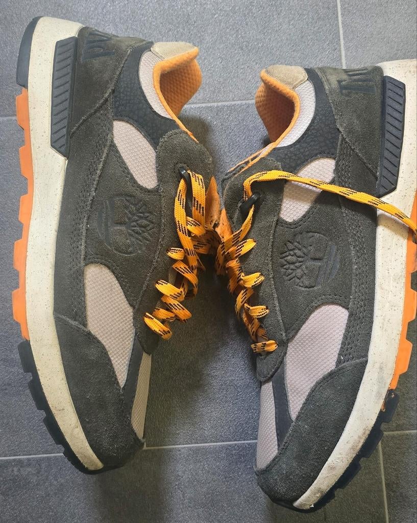 Timberland sneakers grijs/oranje, Kleding | Heren, Schoenen, Ophalen
