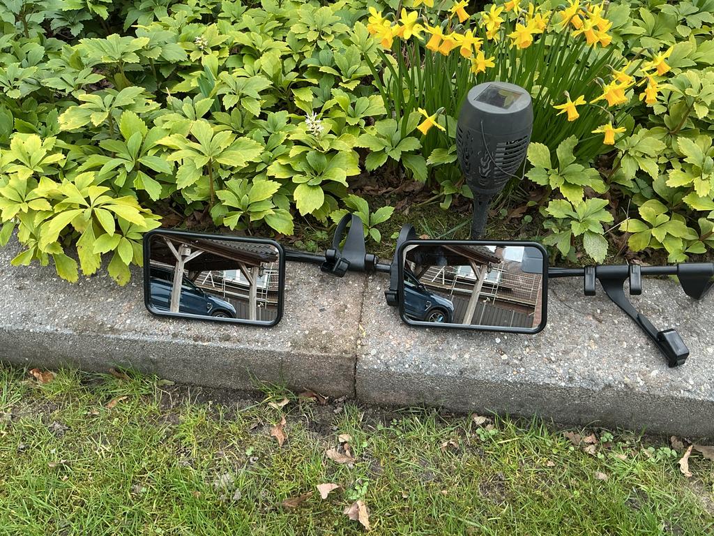 Caravanspiegels, Ophalen, Zo goed als nieuw