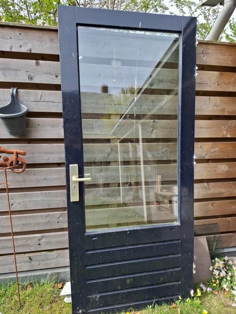 1 buitendeur en 3x binnendeur opdek, Doe-het-zelf en Verbouw, Deuren en Horren, Ophalen, Gebruikt, 80 tot 100 cm, Binnendeur