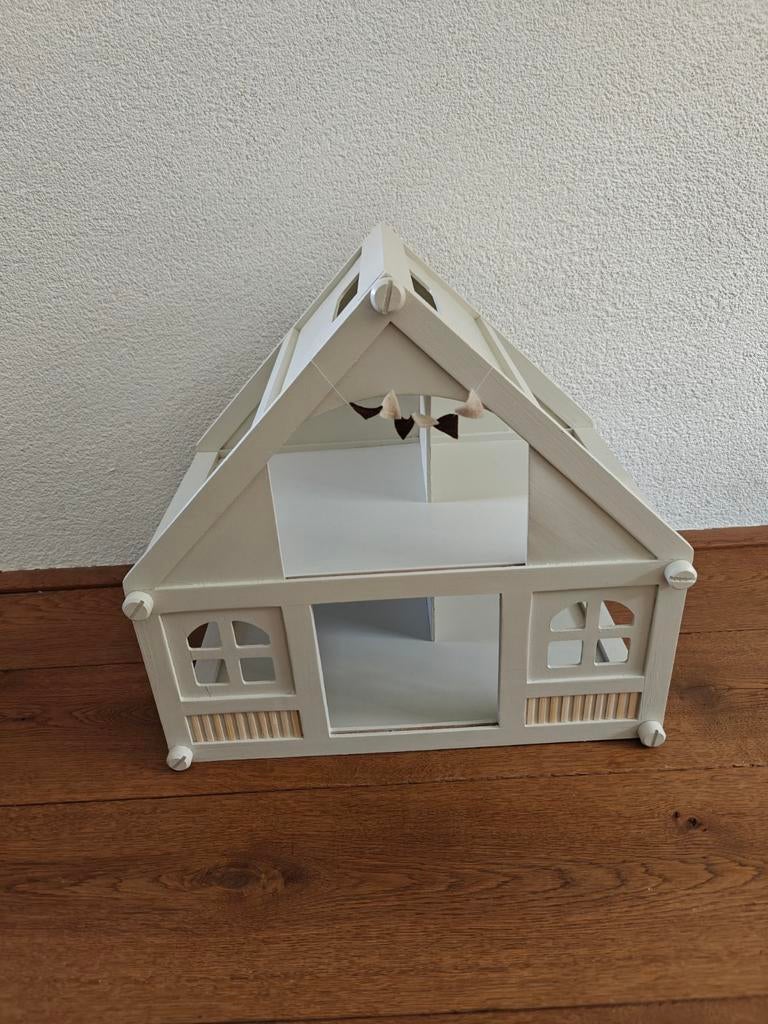Houten poppenhuis, Kinderen en Baby's, Speelgoed | Poppenhuizen, Ophalen of Verzenden, Zo goed als nieuw, Poppenhuis