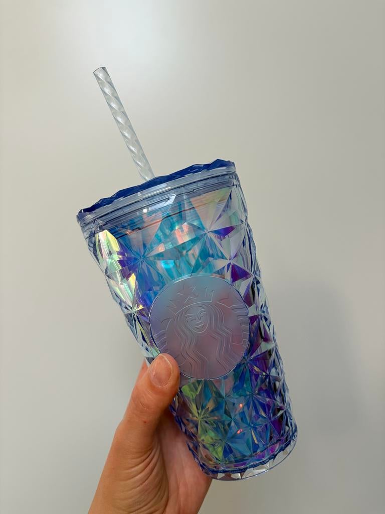 Starbucks 2023 Clear Diamond Iridescent Prism Tumbler 16oz, Ophalen of Verzenden, Nieuw