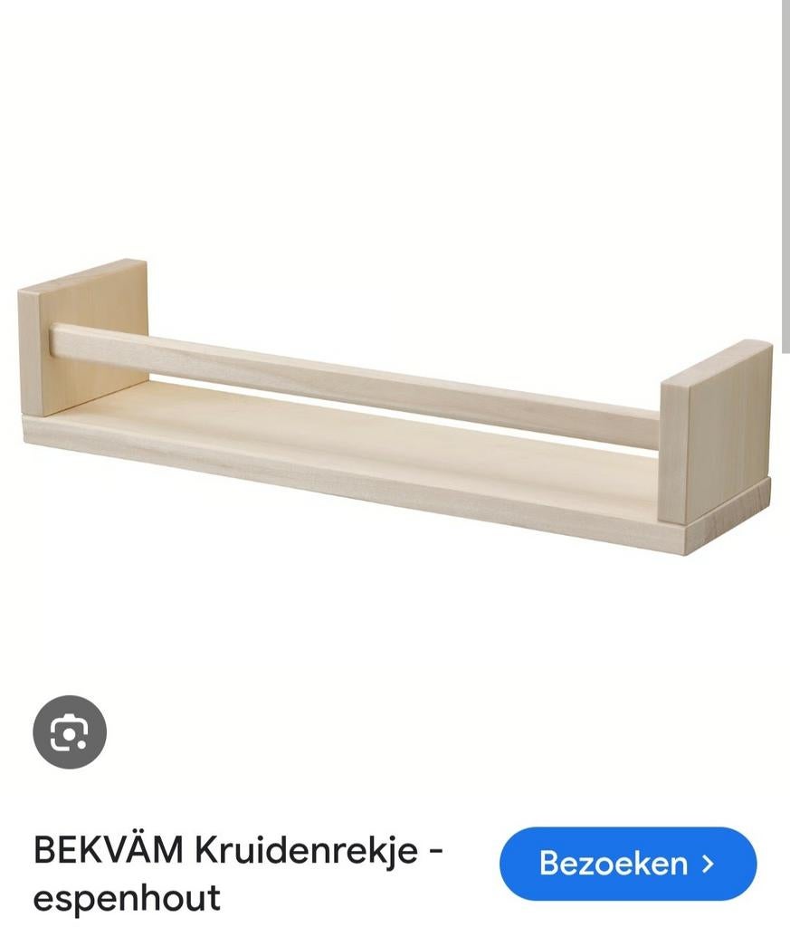 Rekje ikea bekvam, Ophalen of Verzenden, Nieuw