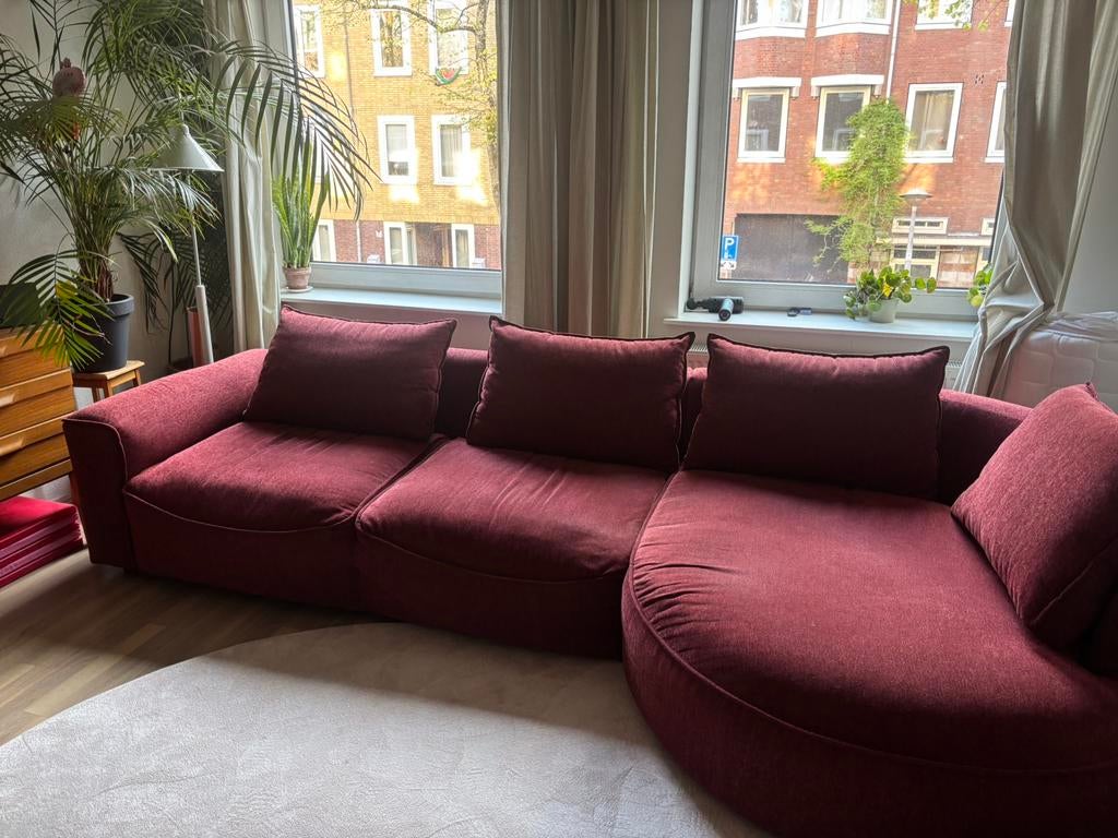 Rode Goossens bank, Ophalen of Verzenden, Gebruikt, Stof