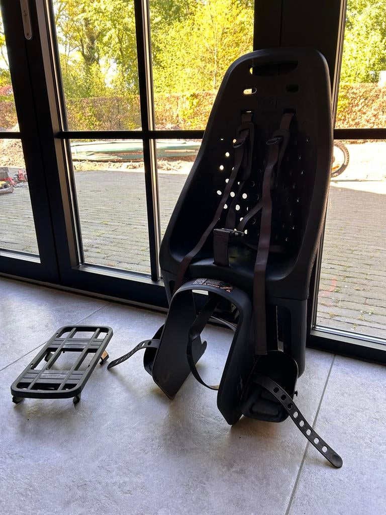 Yepp Maxi Achterzitje - Zwart, Fietsen en Brommers, Ophalen, Achterzitje, 9 t/m 18 kg, Gebruikt