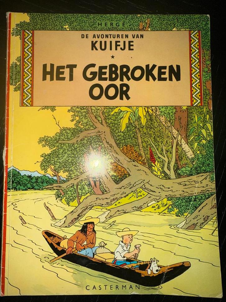 Kuifje - Het Gebroken Oor - Casterman 1946, Boeken, Stripboeken, Gelezen, Eén stripboek, Ophalen of Verzenden