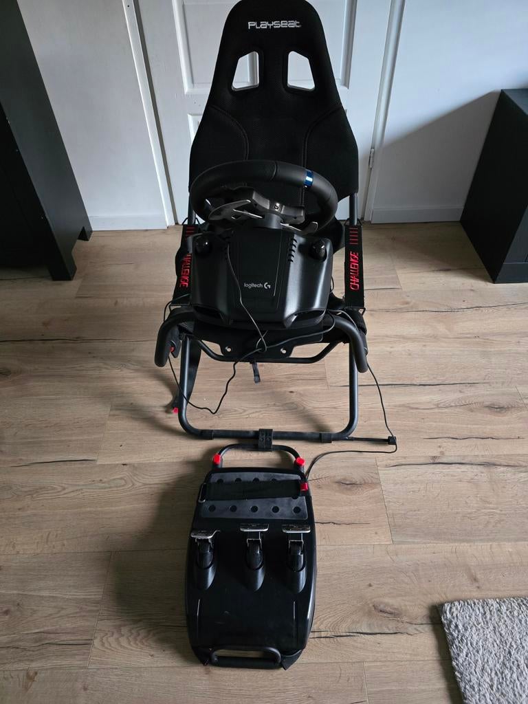 Playseat Challenge met Logitech G29 racestuur en pedalen, Ophalen, 1 speler, Racen en Vliegen, Zo goed als nieuw